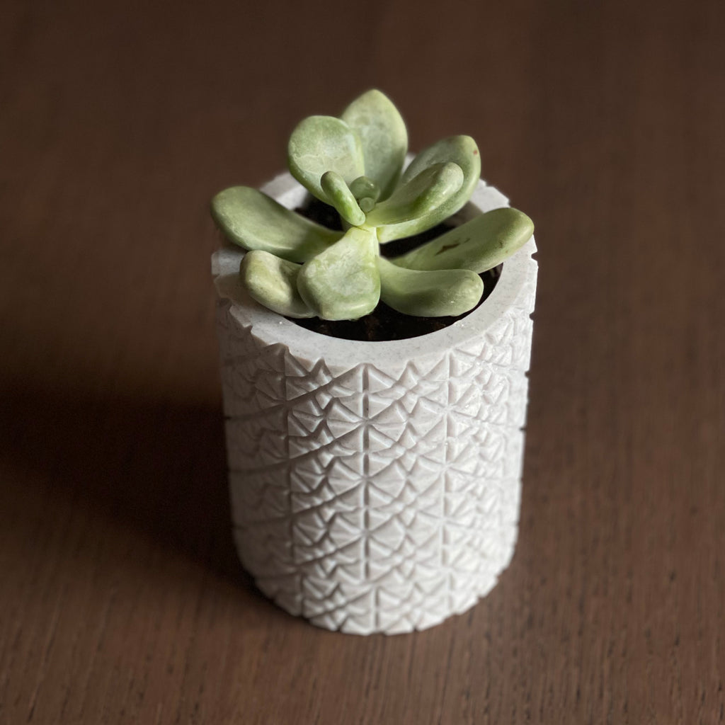 Geometric Inset Column Planter